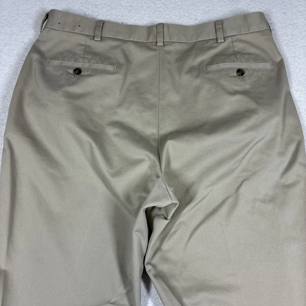 Brooks Brothers Advantage Chino Hudson Khaki Mens Size 37x30 Preppy Business
